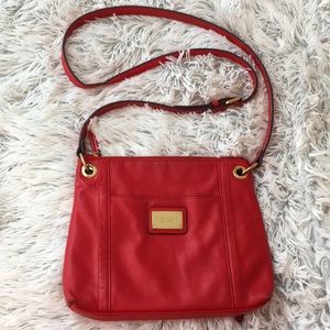 Red Leather Tignanello Crossbody